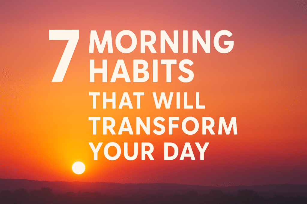 7 morning habits